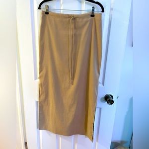 XOXO Faux Suede Long Skirt with slit L